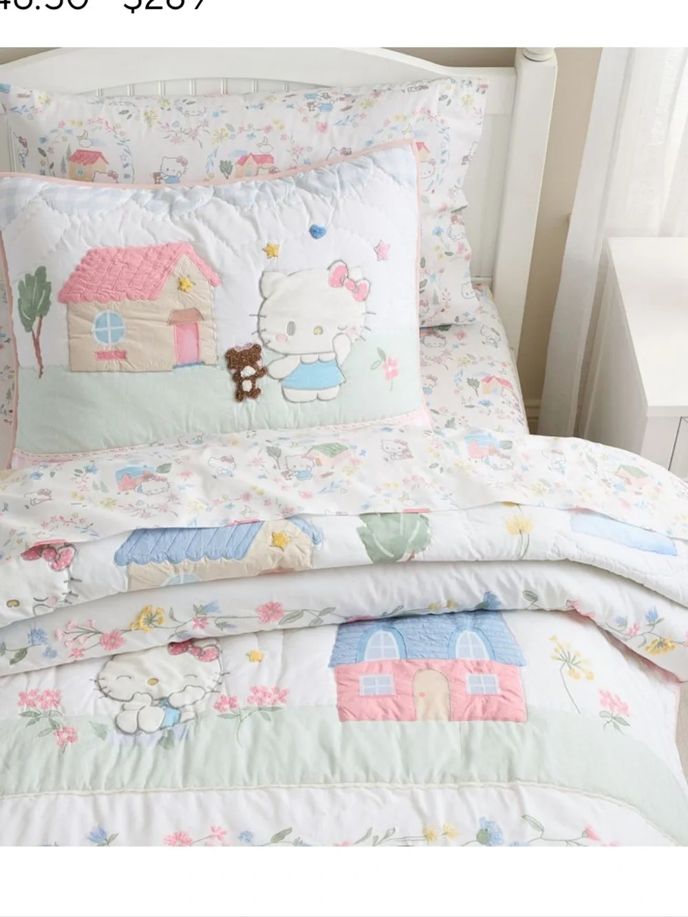 Pottery Barn Kids Hello Kitty Cottage Quilt